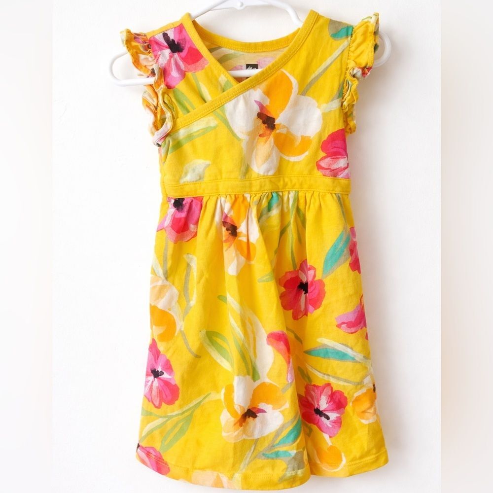 Tea Collection Yellow Floral Dress – Size 4‎ – Bright Spring/Summer